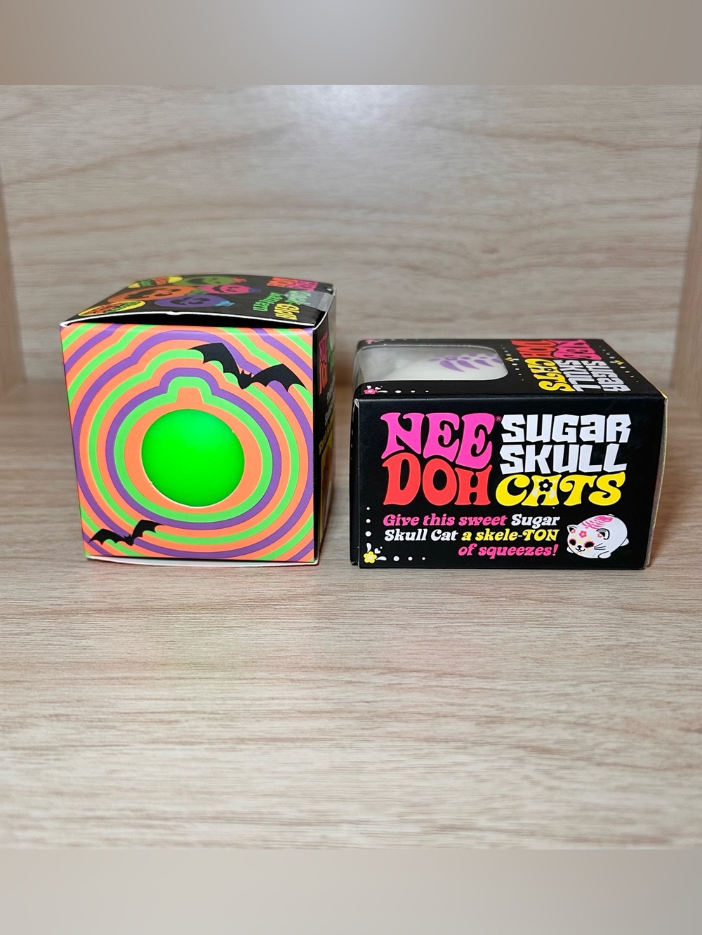 Halloween NEEDOH Sugar Skull Cat & Jack-Glow Lantern Squishy Toys - Picture 2 of 4